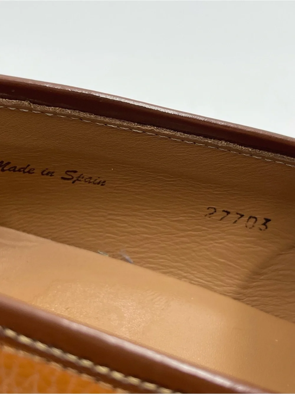 Mezlan SZ 14M Camel Tonal Contrast Pebble Leather Classic Penny Loafer-MSRP $425